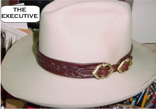 SUPERFINDINGS 3pcs 3 Style Cowboy Hat Bands with Alloy Clasp Buckle Imitation Leather Southwestern Cowboy Hat Belt Classical